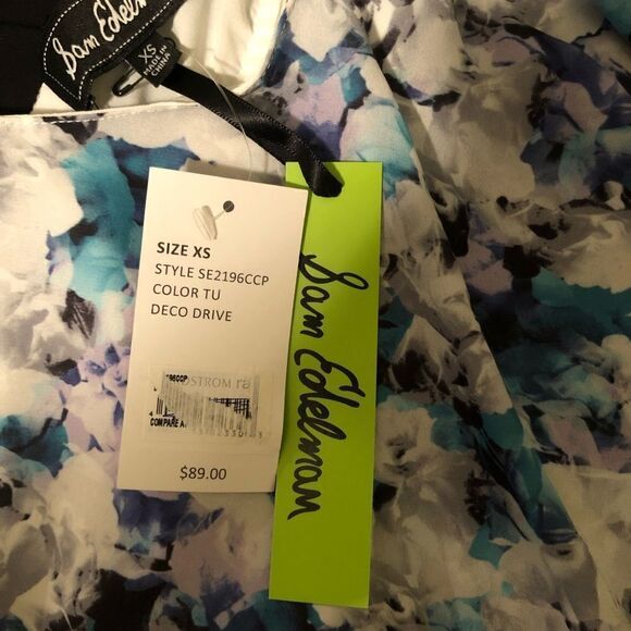 Sam Edelman Crop Floral Swimg Blouse Size XS NWT - Picture 7 of 12